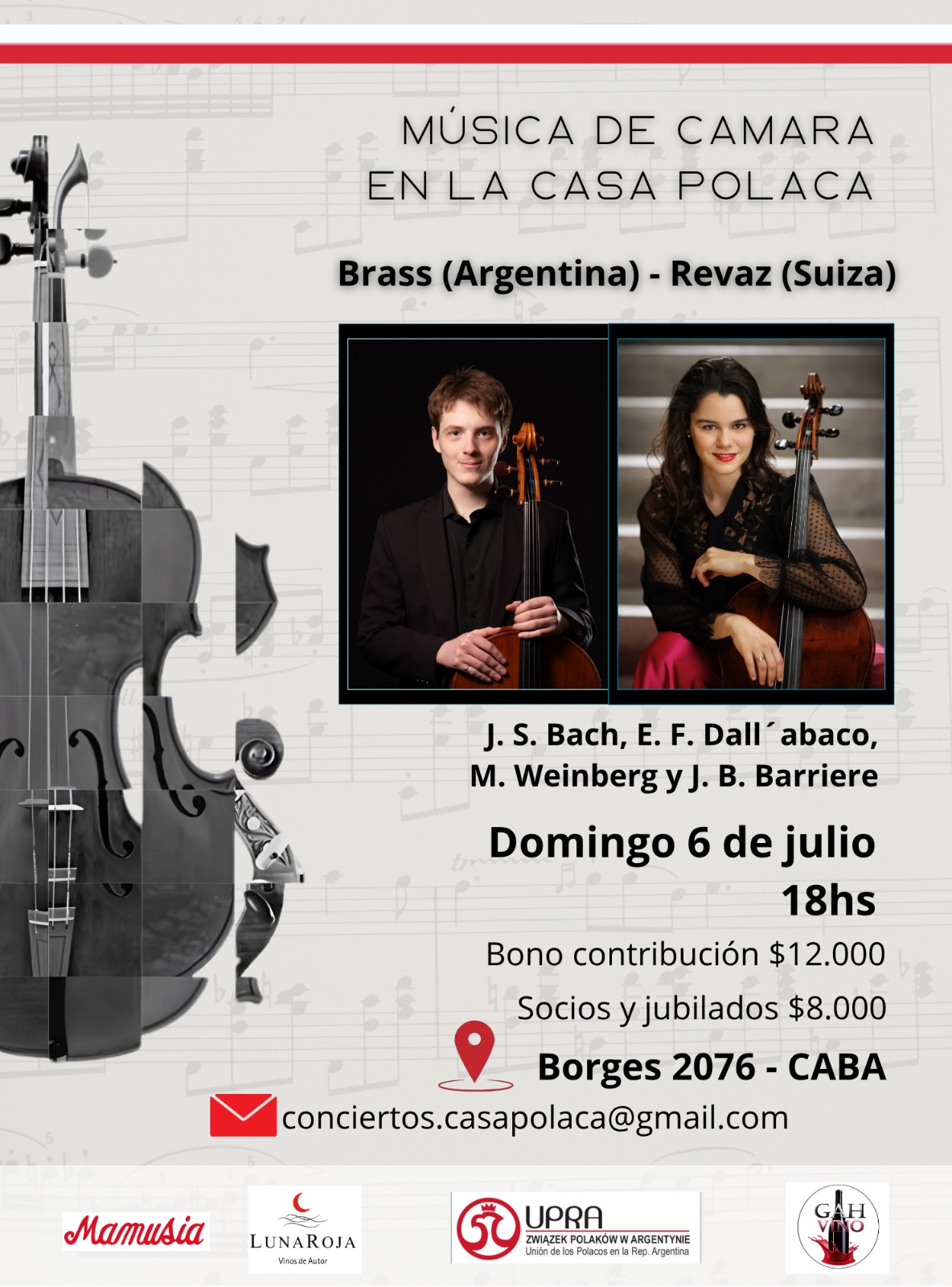 Lucas Brass (Argentina) – Estelle Revaz (Suiza) en La Casa Polaca